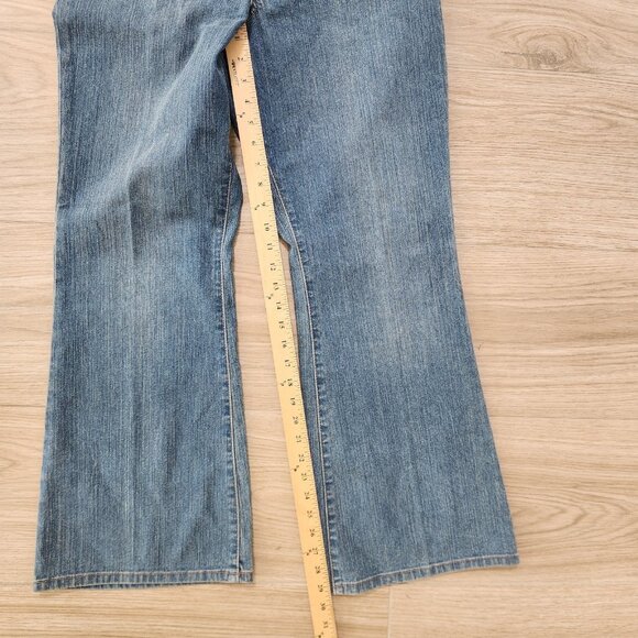 Lane Bryant Venezia Stretch Flare Jeans Boho Blue Womens Size 2 Petite NEW NWT‎ - Picture 10 of 11